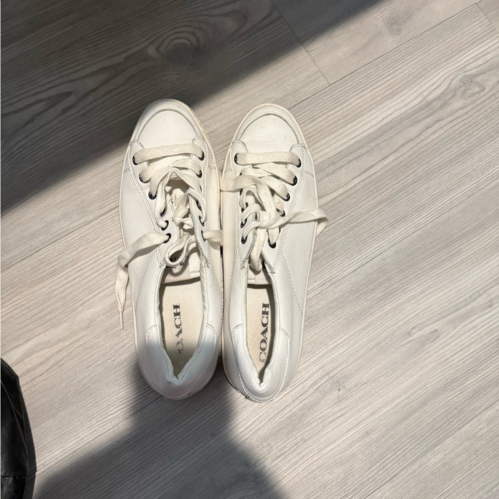 Coach White Sneakers Sleek Design Comfort